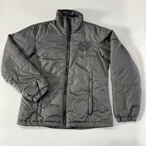 Columbia Interchange Women’s Quilted Jacket Size Small Gray